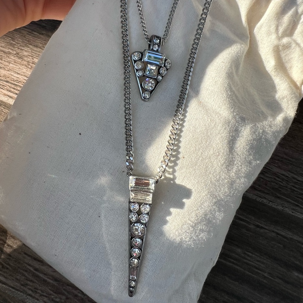 Chloe + Isabel convertible double layer necklace